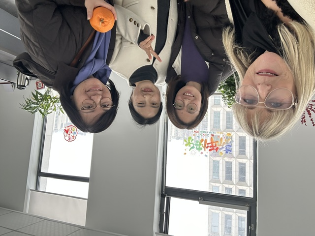 Angie and Eva with Shilly and Tammy in Shanghai